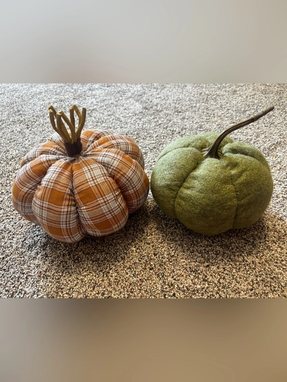 Holiday Fabric & Woven Pumpkin Décor Set - Fall/Thanksgiving